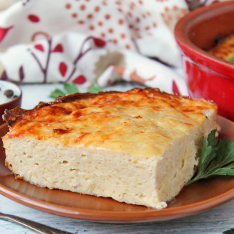 Куриное суфле с кабачками в духовке