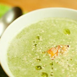 Суп-пюре из брокколи без картофеля