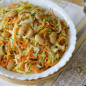 Острый салат из капусты и фасоли