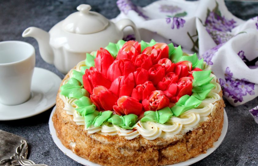 1. Этап. Морковный торт с апельсиновым курдом: Приятного аппетита!