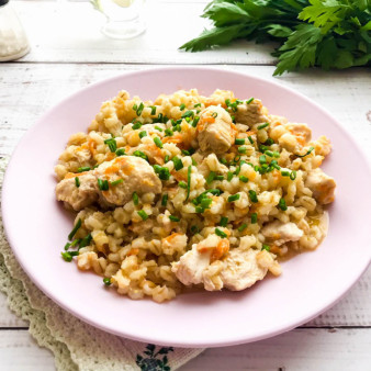 Перловка с индейкой в мультиварке