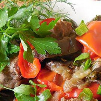 Хашлама из баранины в мультиварке