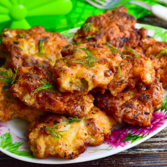 Оладьи из рубленой свинины