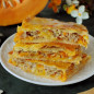 Пирог с тыквой и мясом