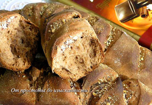 1. Этап. Багеты с шоколадом и миндалём: Приятного аппетита!