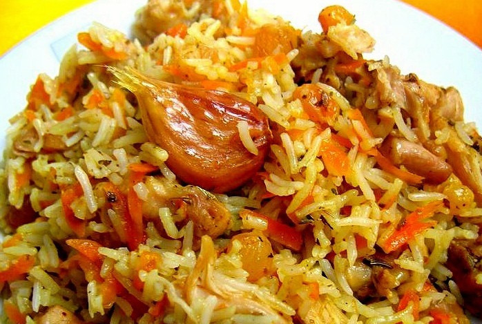 1. Этап. Плов с мясом в мультиварке: Попробуем - если рис почти готов, включим режим 