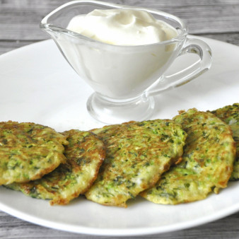 Кабачковые оладьи без муки