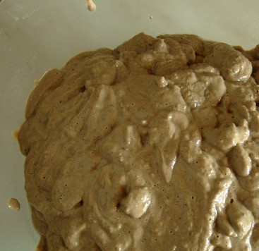 1. Этап. Парфе из куриной печени в мультиварке: В итоге получаем вот такую вот воздушную и однородную массу.