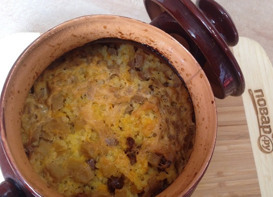 1. Этап. Запеченная пшенная каша с тыквой и яблоком: 9. И запекаем кашу минут 40-45 при температуре 180 градусов.