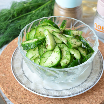 Шведский салат из огурцов