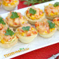 Запеченные тарталетки с курицей