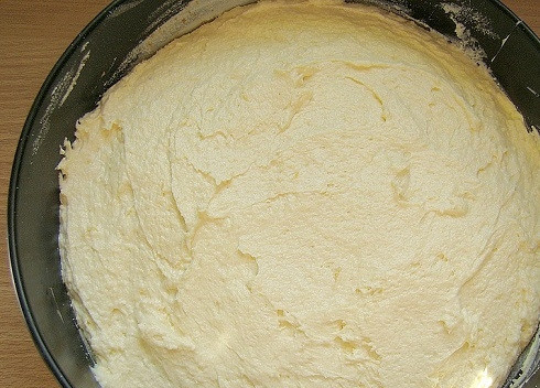 1. Этап. Лимонник пирог: Выпекать будем в круглой форме диаметром около 26 см., смазываем ее маслом и посыпаем сухарями или мукой. Перекладываем в форму тесто. И выпекаем в разогретой до 180 градусов духовке 40 минут.