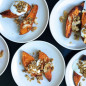 Roasted Yams with Brown Butter Granola and Maple Yogurt