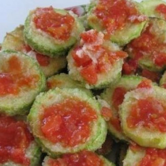 Кабачки, жаренные в манке