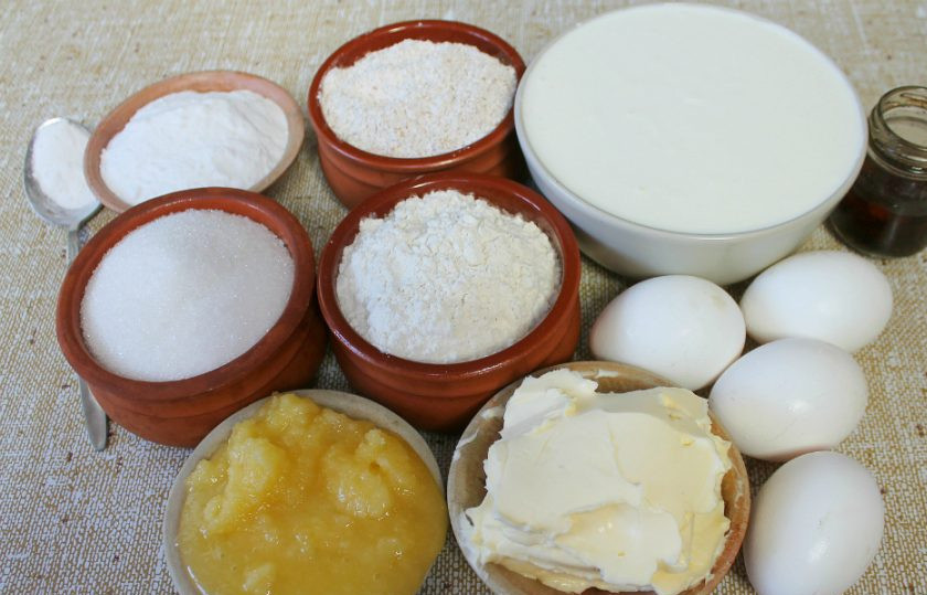 1. Этап. Медовик со сливками: Подготовим ингредиенты для торта.