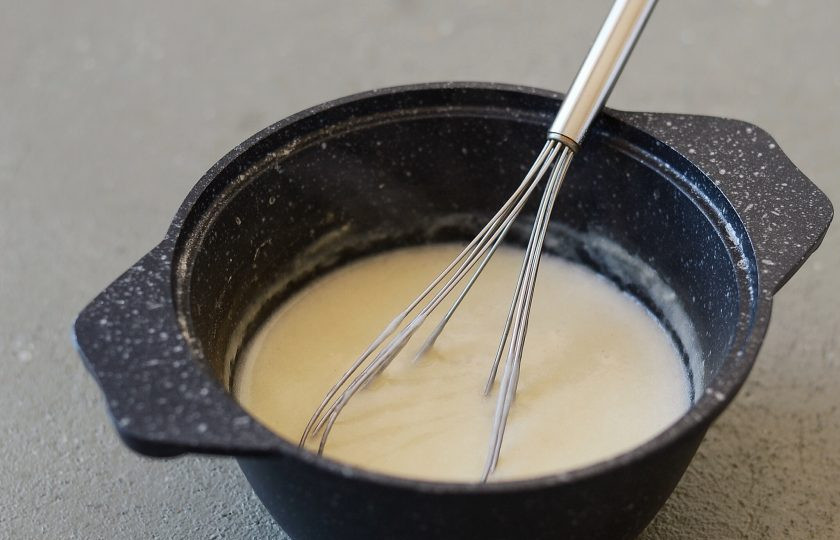 1. Этап. Лазанья с лисичками: Для соуса 