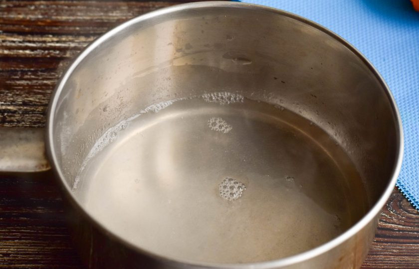 1. Этап. Японское желе: Проварите все в течение 2-3 минут.