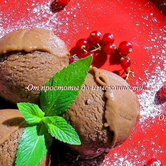 Шоколадно-лимонное мороженое