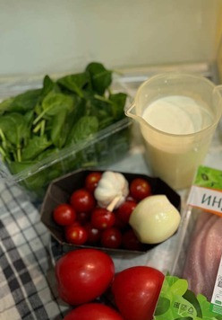 1. Этап. Шницель в сливочном соусе: Подготовить продукты