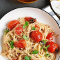 Паста с жареными помидорами