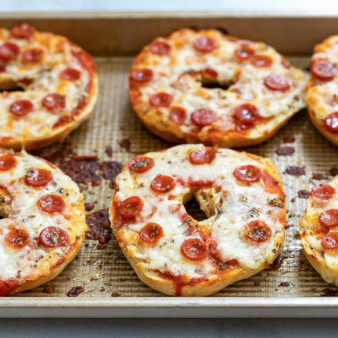 Homemade Pizza Bagels