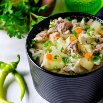 Суп со свежей капустой