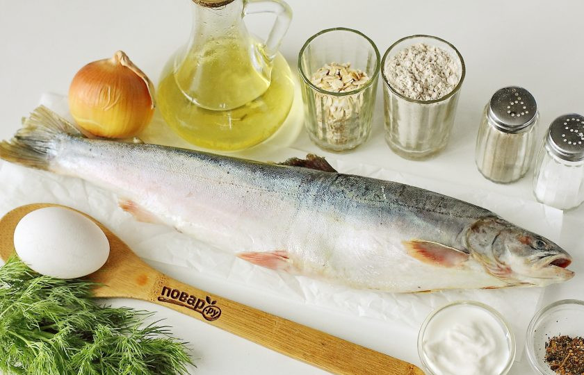 1. Этап. Рыбные котлеты Монастырские: Подготовьте все ингредиенты.