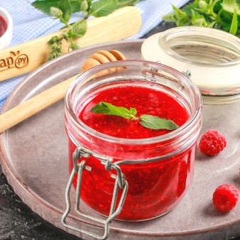 Малина с медом на зиму без варки