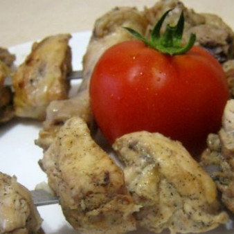 Шашлык из курицы с уксусом