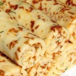 Cheese pancakes with herbs