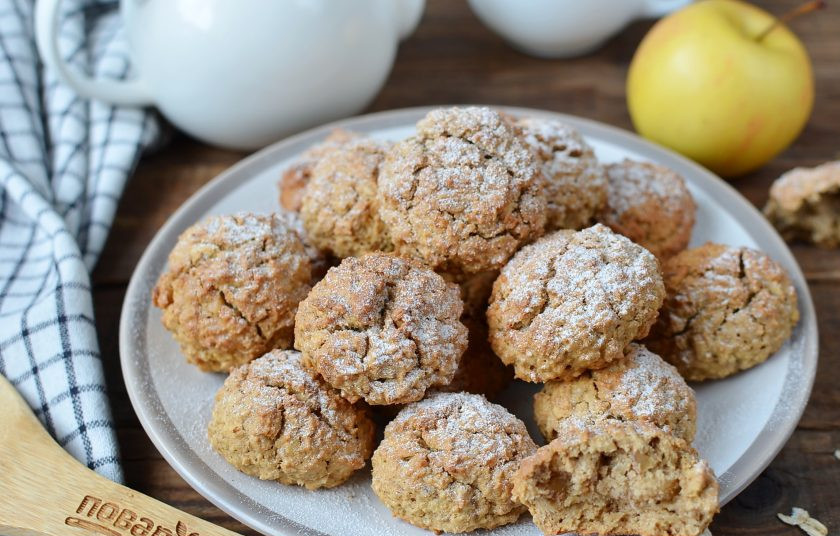1. Этап. Овсяное печенье с яблоками без муки: Приятного аппетита!