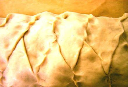 1. Этап. Сэндвич со свининой: Крупный план плетения: