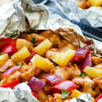 Курица в духовке в фольге