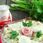 Салат Нежность с ветчиной и огурцами