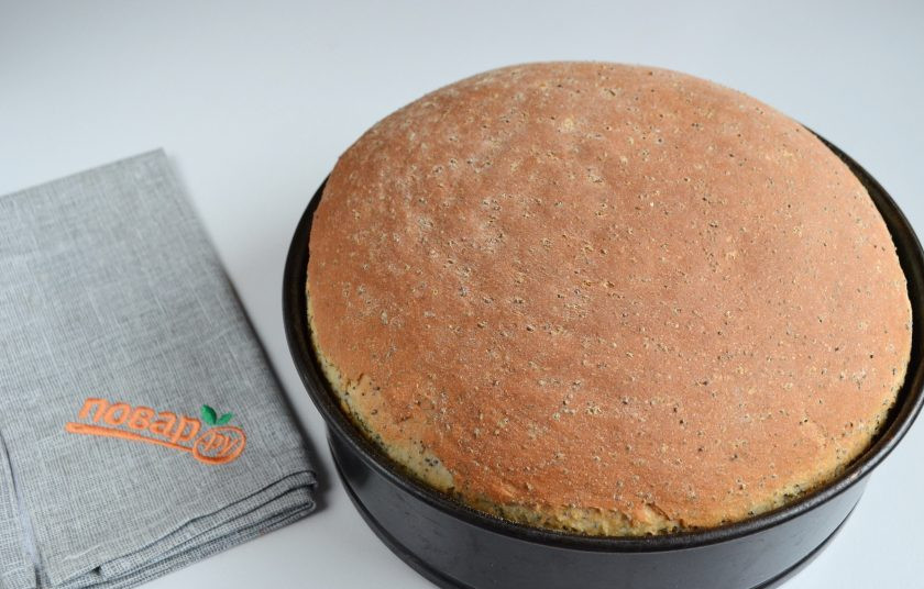 1. Этап. Хлеб с маком: 6. Выпекайте при 180 градусах примерно 35-40 минут. Я ориентировалась на цвет хлеба, когда корочка стала темнеть, сразу вытащила из духовки.