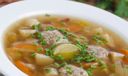 1. Этап. Суп с мясом в мультиварке: Приятного аппетита!