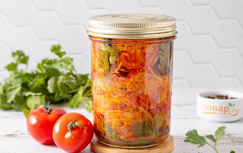 1. Этап. Помидоры фаршированные морковью: Помидоры фаршированные морковью готовы!