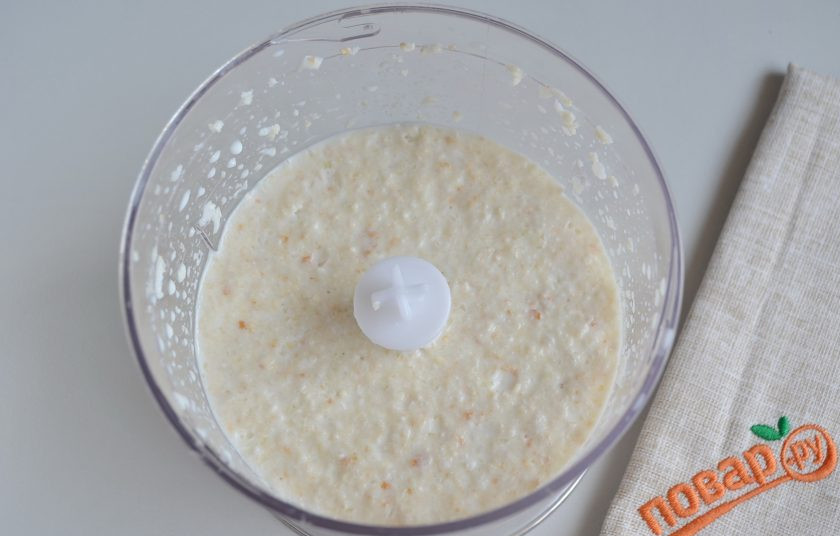 1. Этап. Мясной рулет с яйцом, как в садике: 3. Масса должна получиться однородной, кашеобразной.