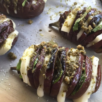 Капрезе из баклажанов