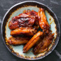 Bourbon Maple Glazed Chicken Wings