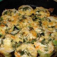 Baked zucchini