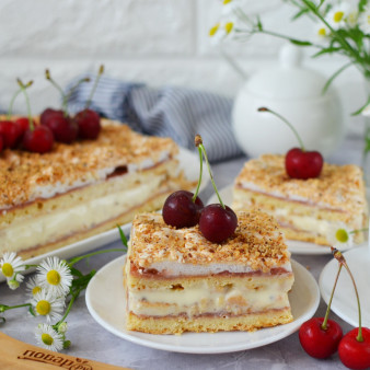 Торт с заварным кремом