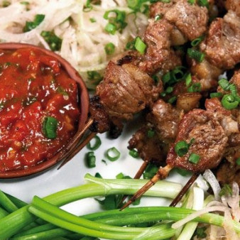 Шашлык из свинины в духовке