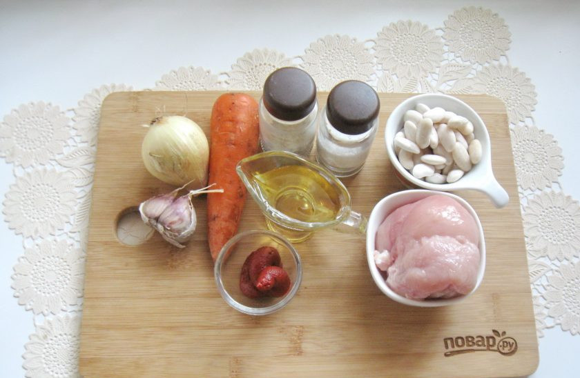 1. Этап. Косуле: Подготовьте ингредиенты для приготовления косуле.