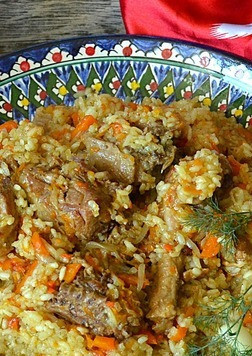 1. Этап. Плов с уткой: Подать горячим.