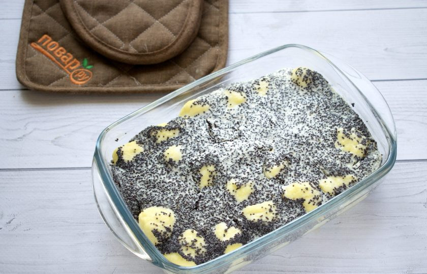 1. Этап. Запеченные ленивые вареники: Поставьте запекаться в духовку при 180 градусах на 25-30 минут.