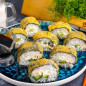 Жареные роллы с курицей