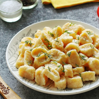 Галушки с сыром