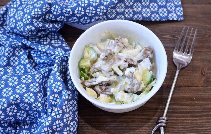 1. Этап. Салат из гусиной печени: Приятного аппетита!