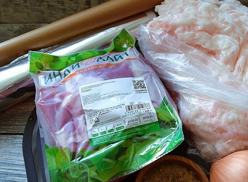 1. Этап. Бедро индейки в бараньем панцире: Приготовить продукты.
